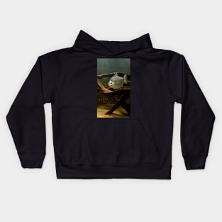 Silver fish in the water Kids Hoodie